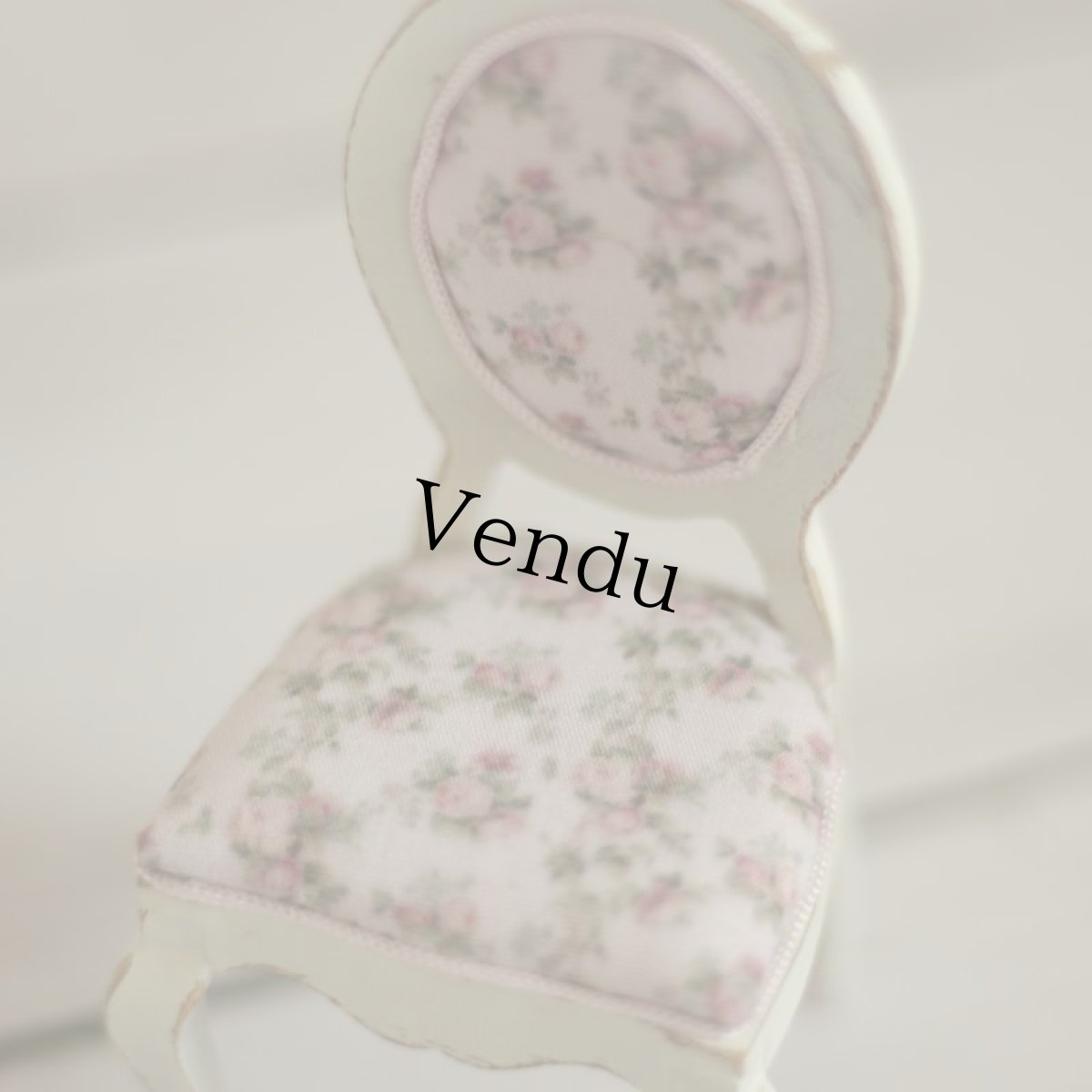 画像3: ドールハウス　ホワイトシャビーローズ　チェア　253＊ (3)