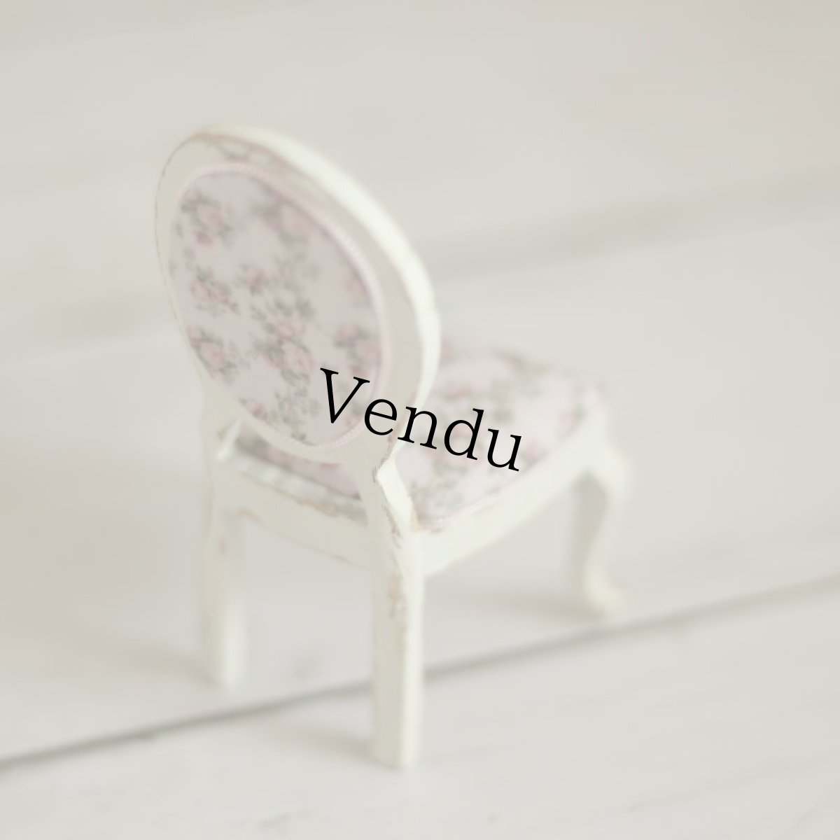 画像4: ドールハウス　ホワイトシャビーローズ　チェア　253＊ (4)