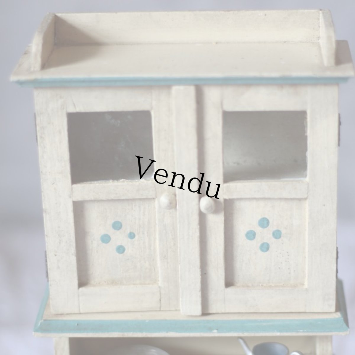 画像2: ドールハウス　アンティークカップボード (2)