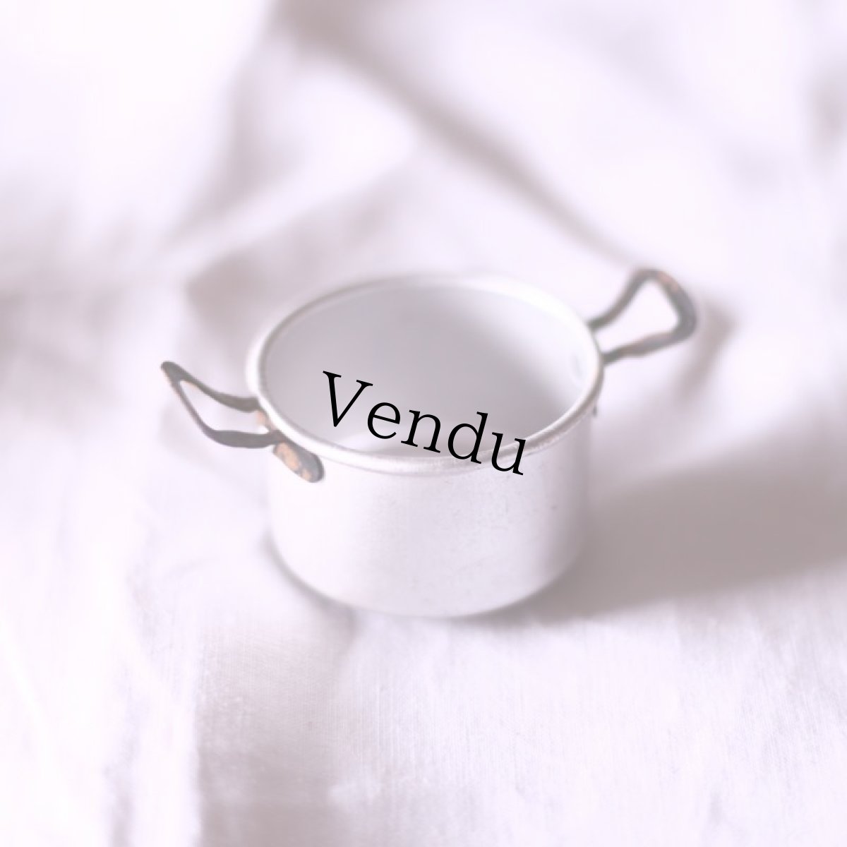 画像6: ドールハウス アンティークメタルストーブ&鍋 381 (6)