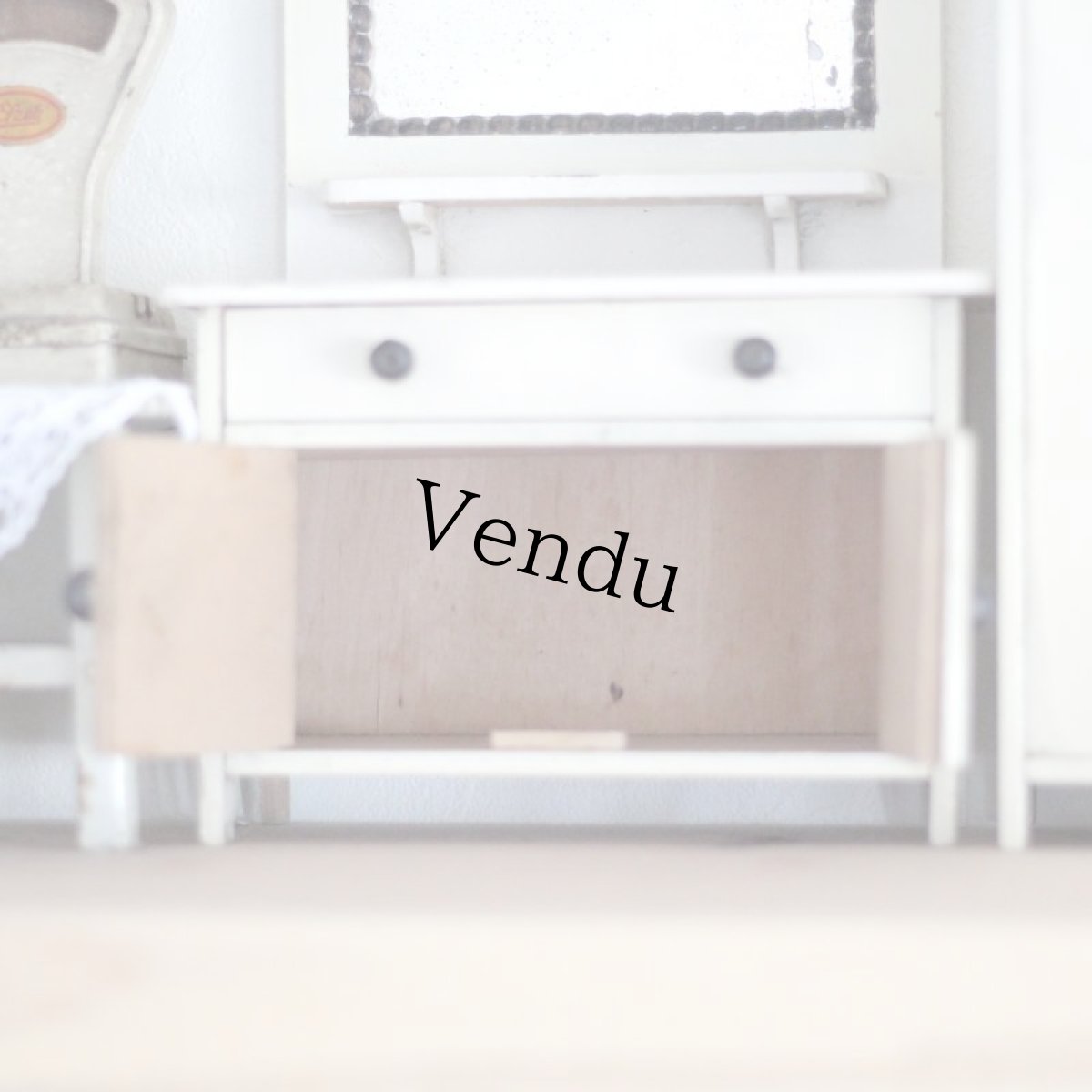 画像4: ドールハウス　ミラー付きキャビネット (4)