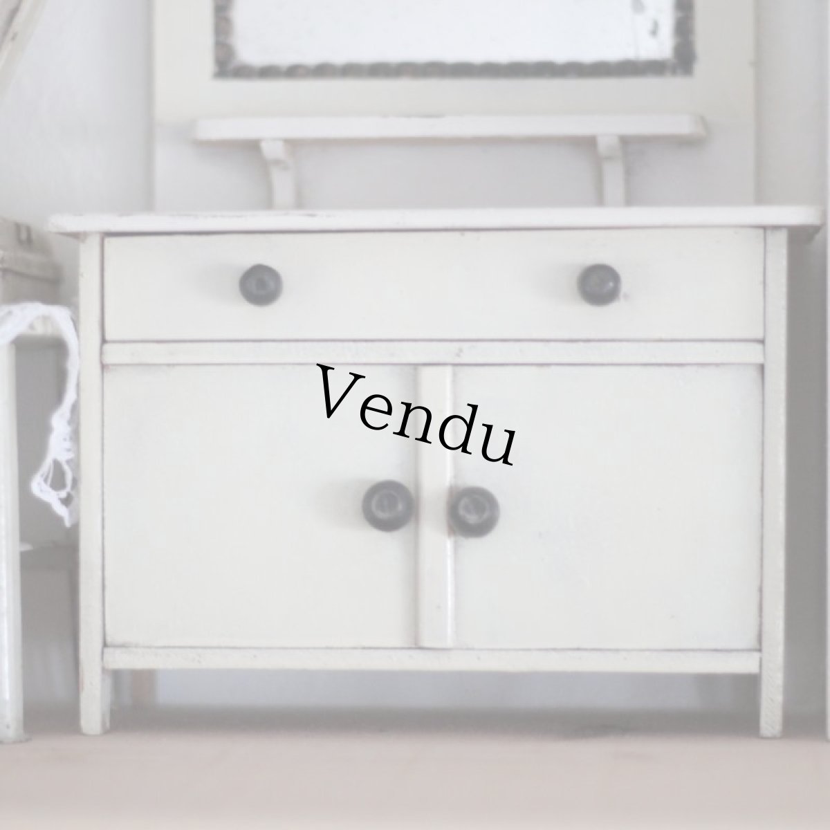 画像5: ドールハウス　ミラー付きキャビネット (5)