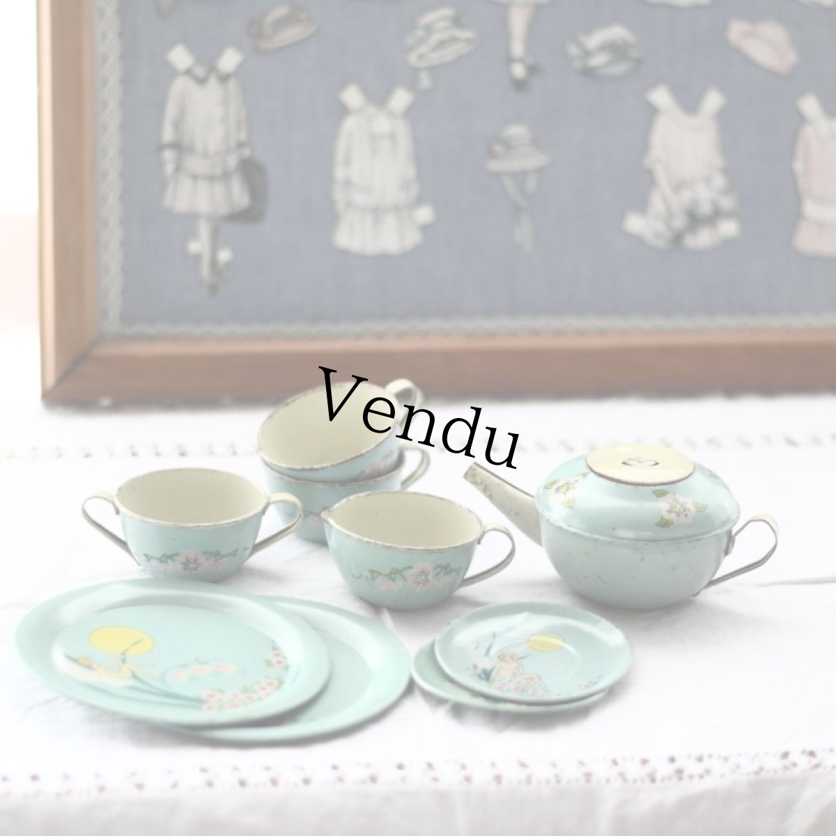 画像1: オハイオアートカンパニー社Tin Tea Set (1)