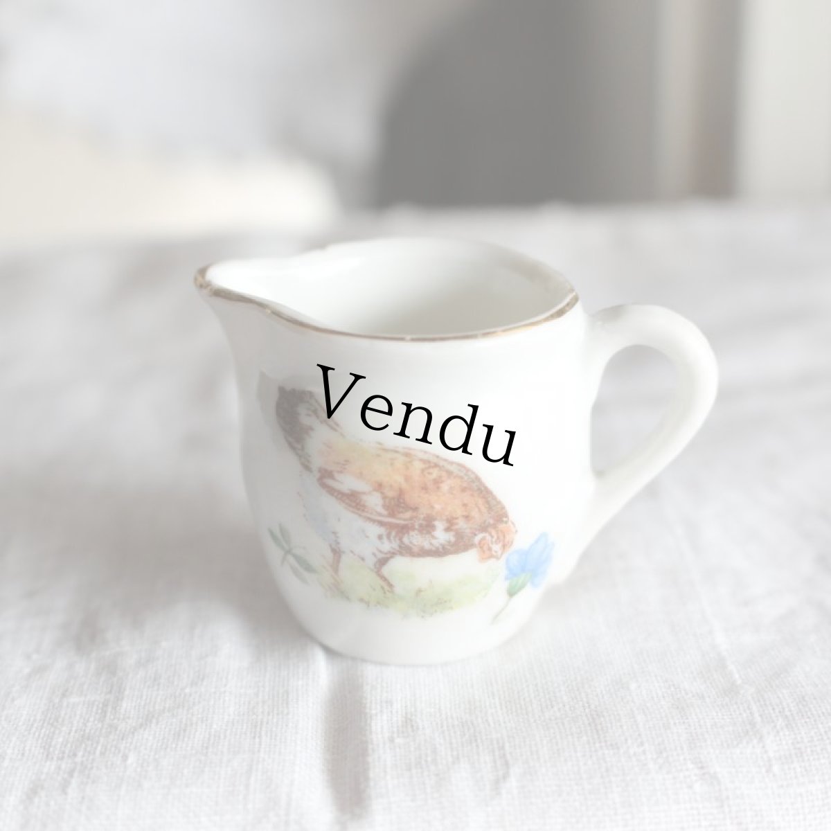 画像2: ドールハウス 鳥とお花のディッシュセット* (2)