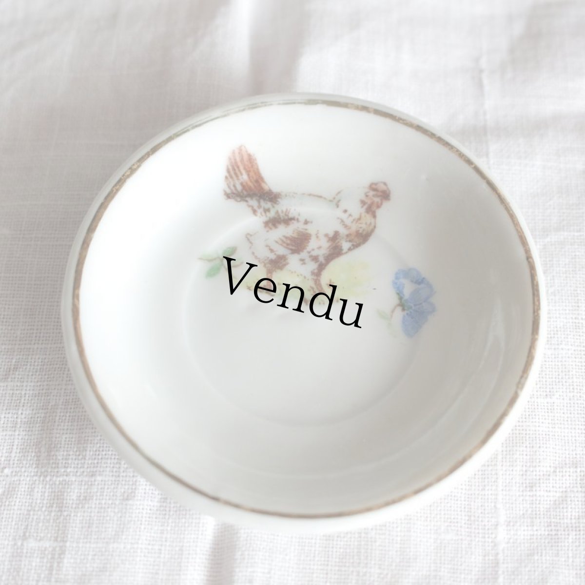 画像4: ドールハウス 鳥とお花のディッシュセット* (4)