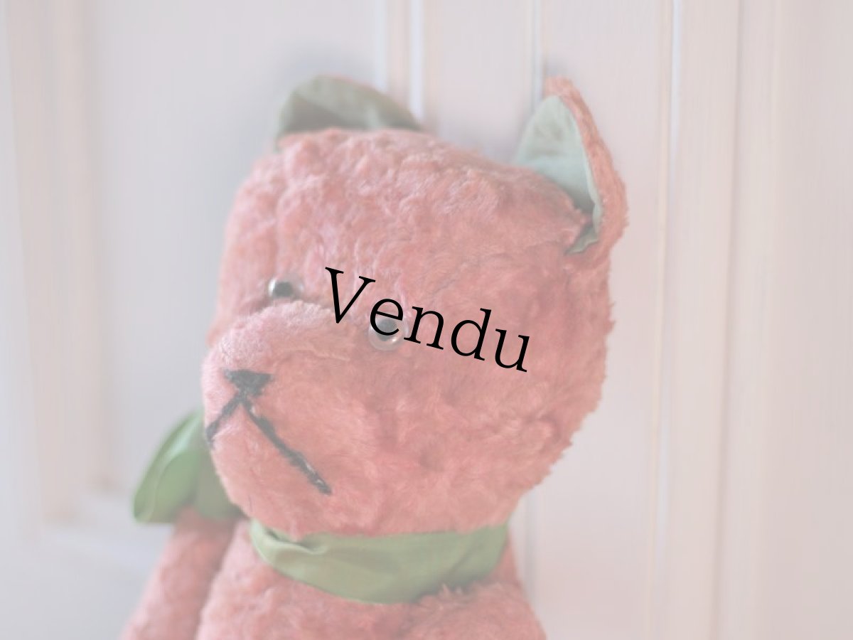 画像6: RARE!!! PINK JPM /Le Jouet Paris Massy/J.P.M. Bear/41cm//France (6)