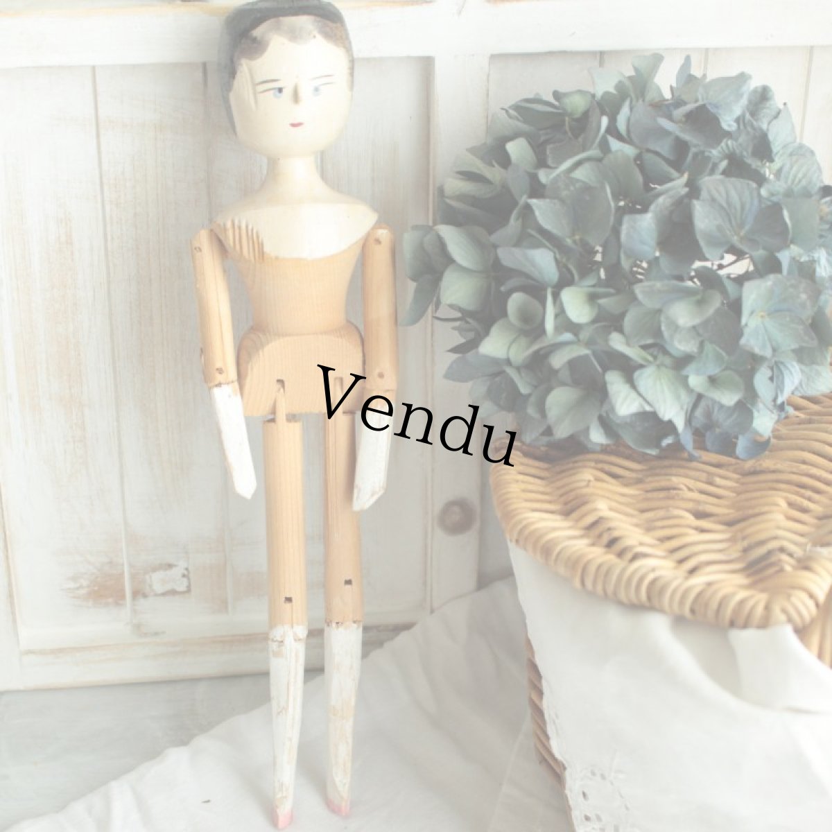 画像1: wooden peg doll 293 (1)