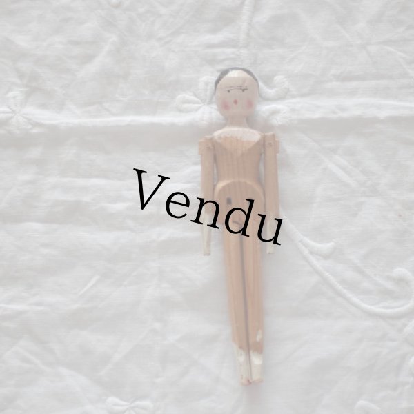 ウッデンペグドール/Wooden Doll/ウッデンドール-/Antique toricoTte