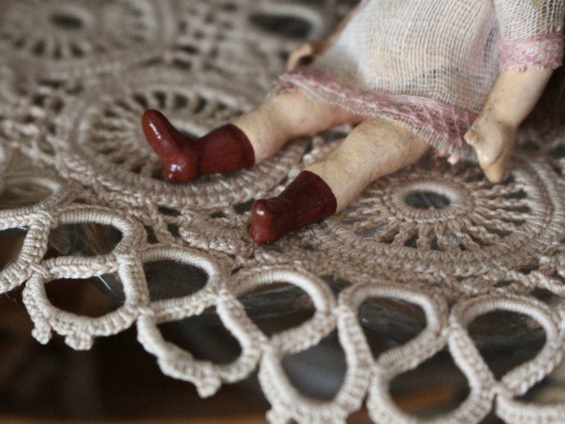 コンポジションボディ ミニョネット ペティート ビスクドール アンティークドール コンポジションボディ ミニョネット ペティート ビスクドール