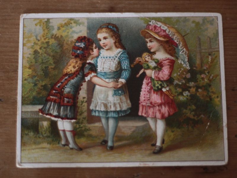 少女たちのカード ヴィクトリア朝 Antique Book Card 本 カード Card カード Antique Toricotte アンティークショップ