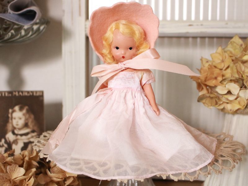 Nancy Ann Story Book Pink Dress/ナンシー アン ドール/Antique