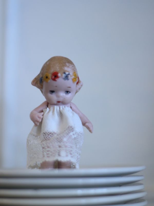 Antique toricoTte Hertwig&Co. ミニョネット// 2 3/4in/Antique Doll