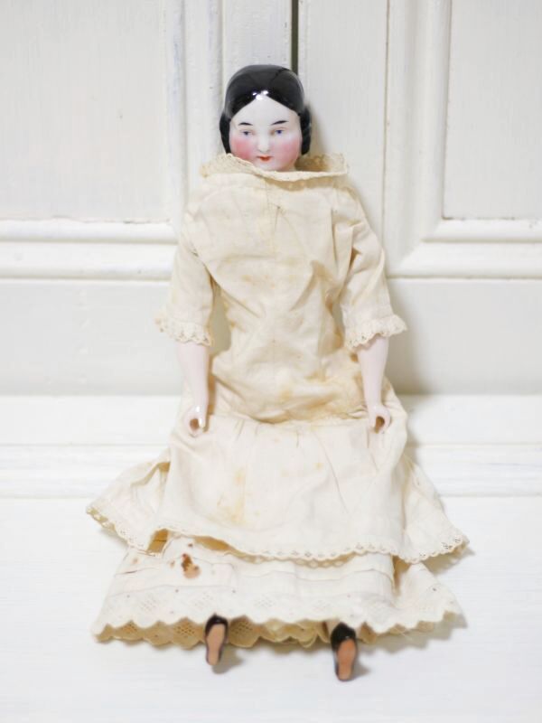 画像1: RARE!! Classic China head doll/Humpty Dumpty Doll Hospital/12.5in (1)