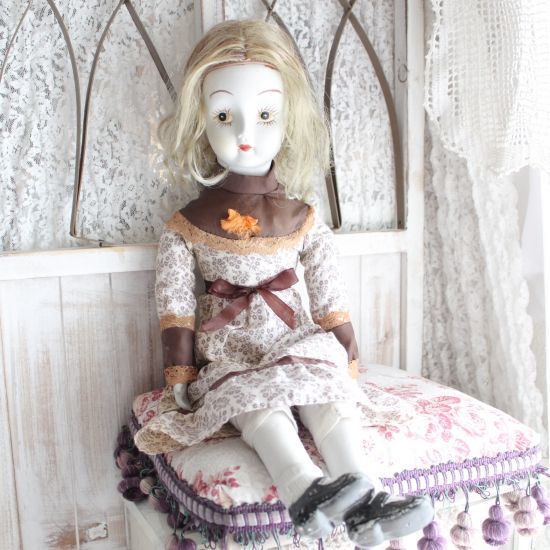 ビスクドール/Antique Doll/お人形-ミニョネット/ビスクドール/Antique 