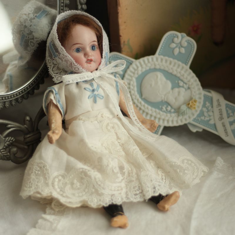 レクナゲル ミニョネットビスクドール 309/Antique Doll/お人形